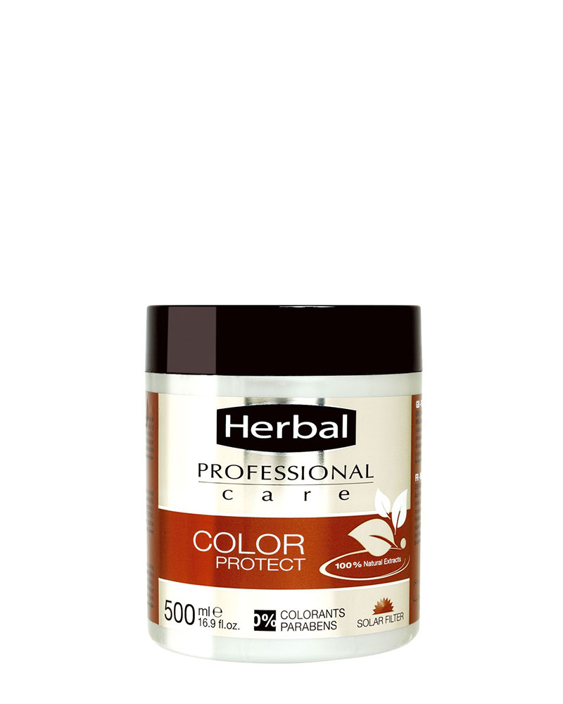 ماسک هربال 500 میل زولفوم پوست و مو herbal zolfom hair skin color protect