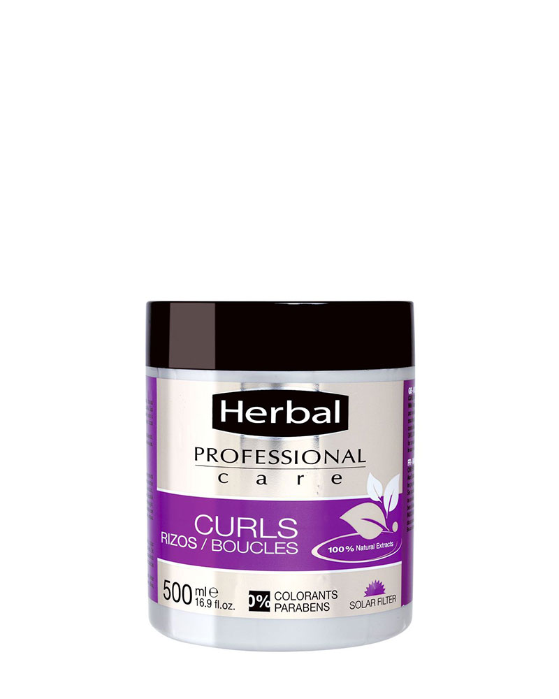 ماسک هربال 500 میل زولفوم پوست و مو herbal zolfom hair skin curls