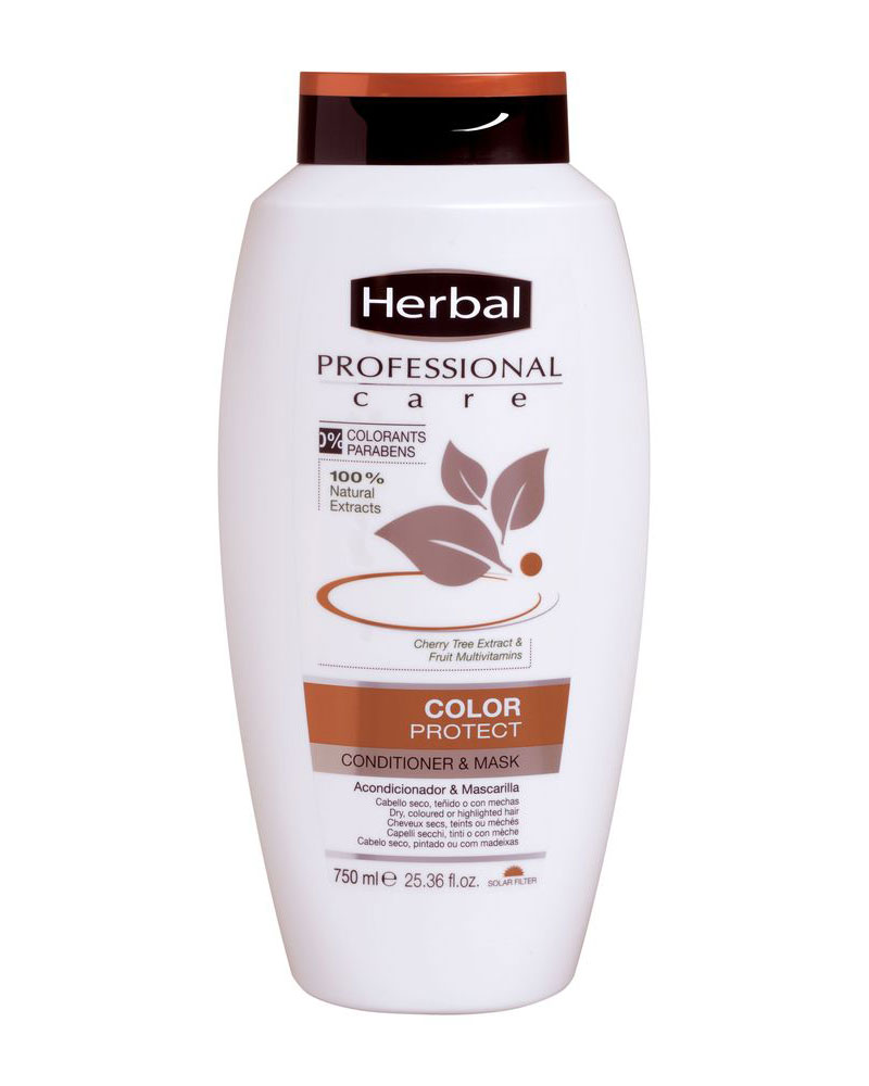 نرم کننده و ماسک هربال 750 میل زولفوم پوست و مو herbal zolfom hair skin color protect