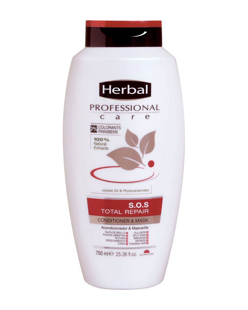 نرم کننده و ماسک هربال 750 میل زولفوم پوست و مو herbal zolfom hair skin sos