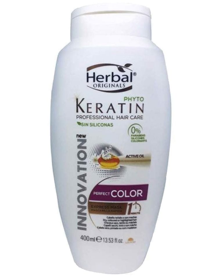 ماسک هربال 400 میل زولفوم پوست و مو herbal zolfom hair skin phyto keratin mask color