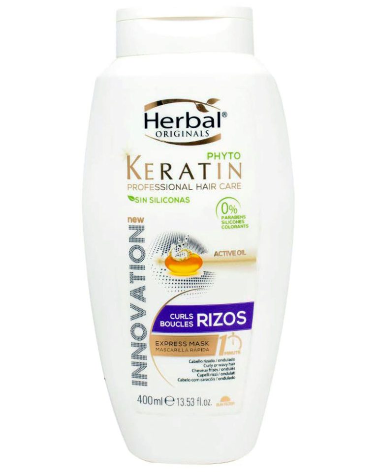 ماسک هربال 400 میل زولفوم پوست و مو herbal zolfom hair skin phyto keratin mask curls