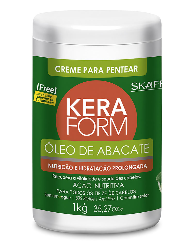 میل1000 ماسک مو درمانی فشرده روغن آووکادو Keraform Hair Mask Avacado Oil 1000ml