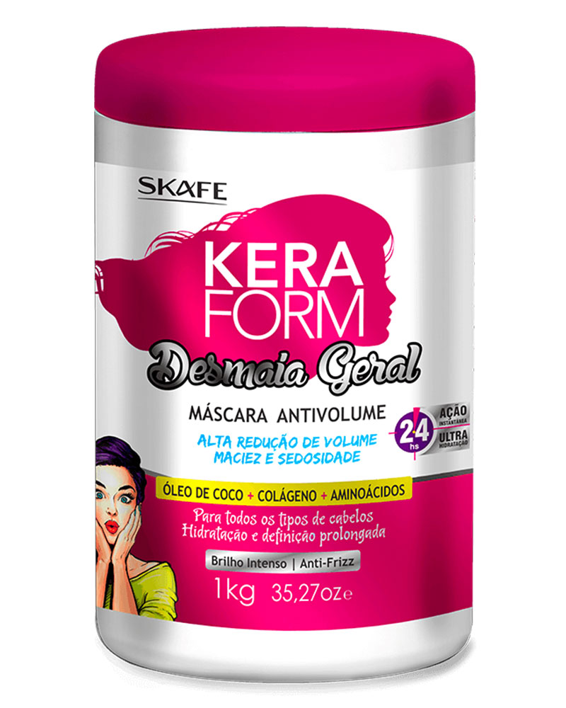 ماسک مو درمانی فشرده رفع ضعف مو 1000میل herbal zolfom hair skin ماسک مو درمانی فشرده زیبایی خالص 1000 میل 10 زولفوم پوست و مو herbal zolfom hair skin Keraform Keraform Hair Mask Desmaia Geral 1000ml