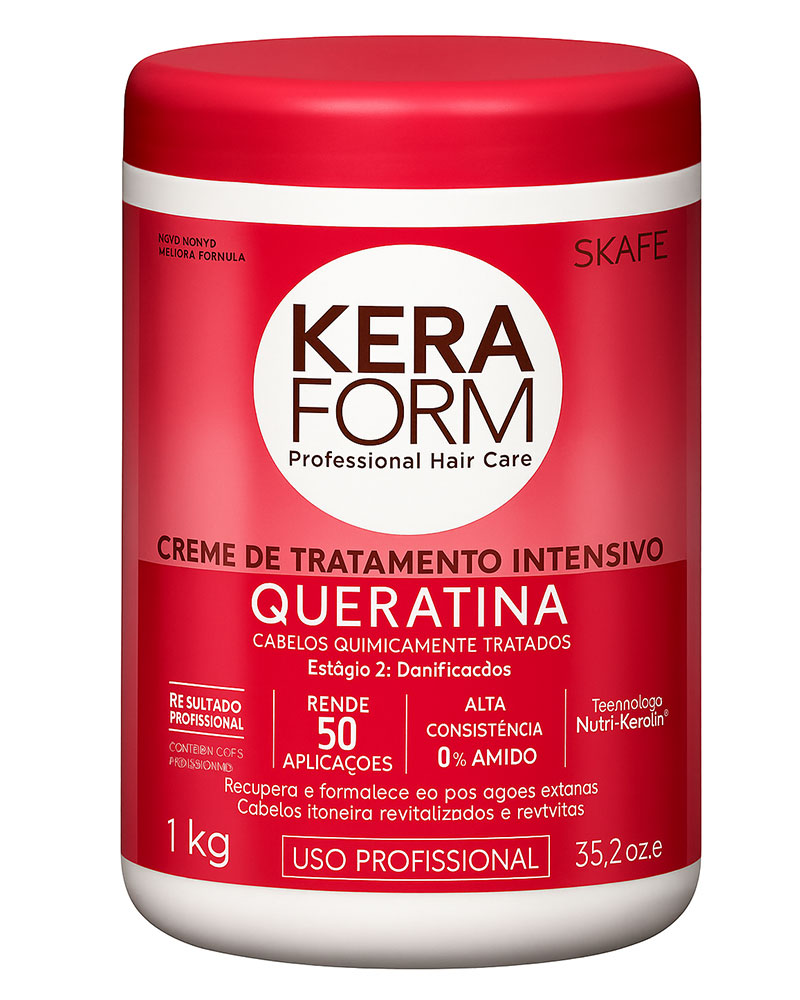 ماسک مو کراتین 1000 میل زولفوم پوست و مو herbal zolfom hair skin Keraform Keraform Hair Mask Keratin 1000ml