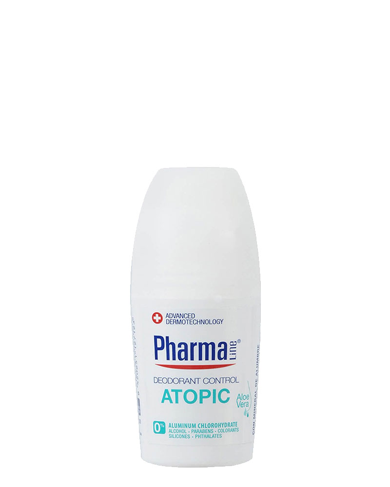 مام رول فارمالاین 50 میل پوستهای دارای اگزما و بسیار حساس زولفوم پوست و مو herbal zolfom hair skin pharmaline deodorant atopic