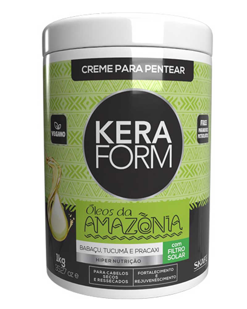 کرم چند منظوره روغن های آمازونی کرافرم 1000 میل Keraform Amazonian Oils Multifunctional 1Kg zolfom زلفوم آموزش و فروش تخصصی مراقبت از مو و پوست