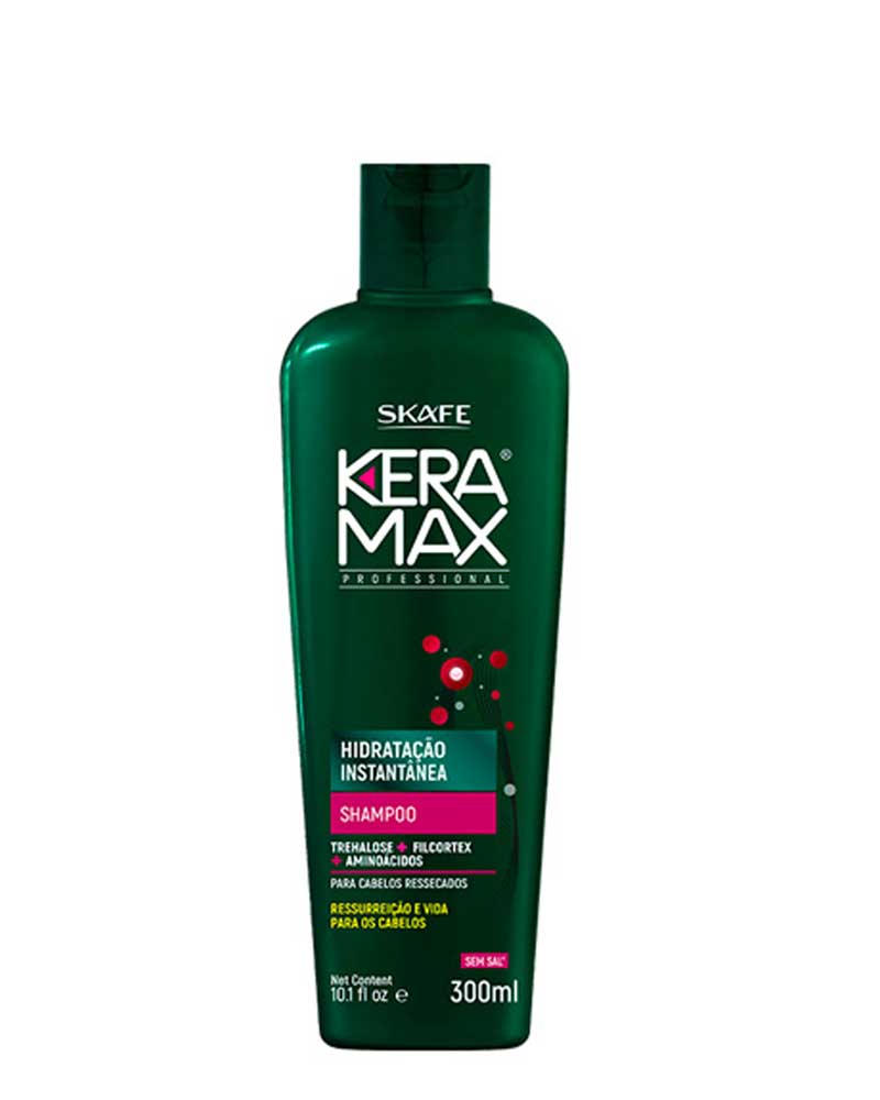 شامپو بدون سولفات هیدراتاسیون عمیق و فوری کرامکس 300 میل اسکیف Skafe Shampoo Keramax Hidratação Instantânea 300ml zolfom زلفوم آموزش و فروش تخصصی مراقبت از مو و پوست