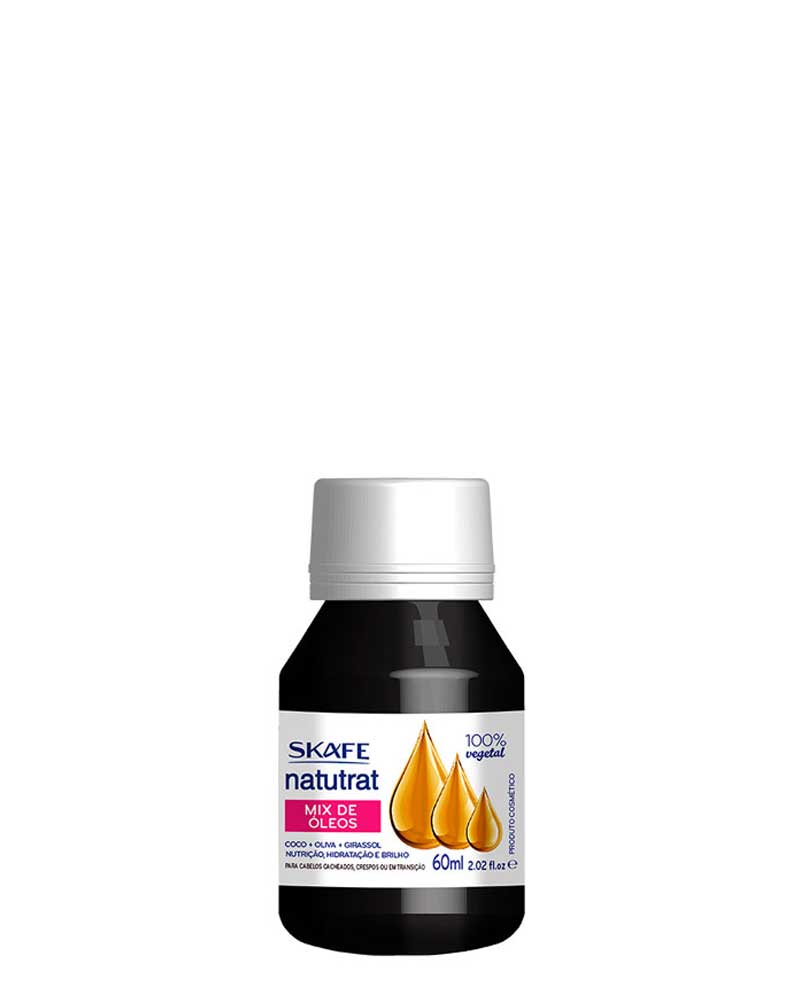روغن ترکیبی ( نارگیل + آفتابگردان + زیتون ) هیدرولیز شده 60 میل Natutrat SOS Oil Mix 60ml zolfom زلفوم آموزش و فروش تخصصی مراقبت از مو و پوست