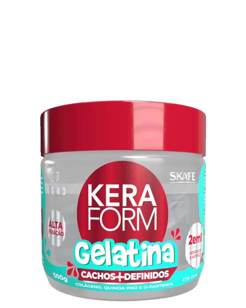 Gelatina Keraform Babosa 500g آبرسان حالت دهنده ژلاتین مخصوص مو های فر 500 میل کرافرم zolfom زلفوم آموزش و فروش تخصصی مراقبت از مو و پوست