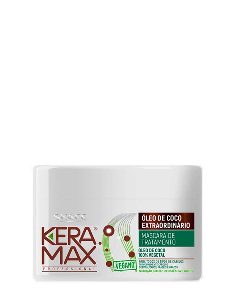ماسک تغذیه عمیق کرامکس 300 گرمی اسکیف Skafe Keramax Extraordinary Coconut Oil Kit zolfom زلفوم آموزش و فروش تخصصی مراقبت از مو و پوست