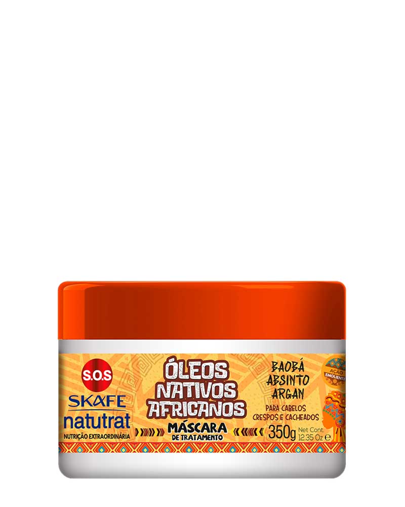 ماسک درمانی ناتوترات S.O.S روغن‌های بومی آفریقایی ۳۵۰ گرمی Máscara de Tratamento Natutrat S.O.S Óleos Nativos Africanos 350g zolfom زلفوم آموزش و فروش تخصصی مراقبت از مو و پوست