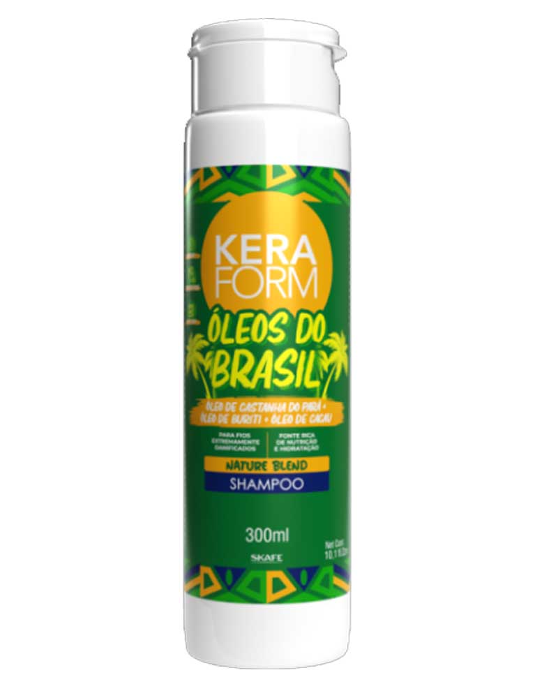 Shampoo Keraform Óleos do Brasil 300ml شامپو ضد ریزش روغن ھای برزیلی zolfom زلفوم آموزش و فروش تخصصی مراقبت از مو و پوست