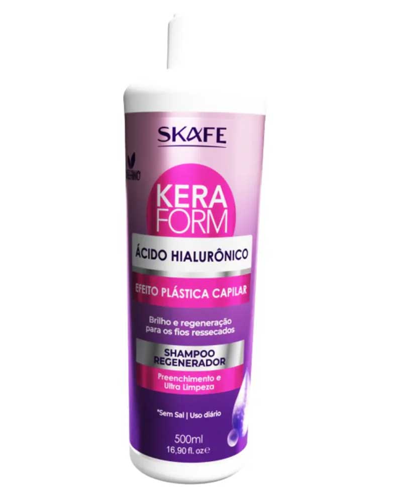 شامپو هیالورونیک اسید درمان اسکالپ شامپو هیالورونیک اسید ۵۰۰میل Keraform Hyaluronic Acid Shampoo500ml zolfom زلفوم آموزش و فروش تخصصی مراقبت از مو و پوست