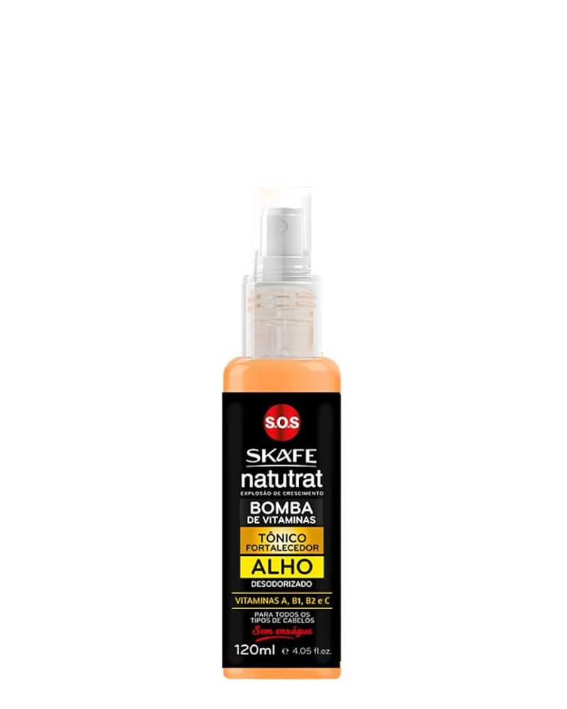 تونیک بمب ویتامین سیر 120میل Garlic natutrat SOS 120ml zolfom زلفوم آموزش و فروش تخصصی مراقبت از مو و پوست