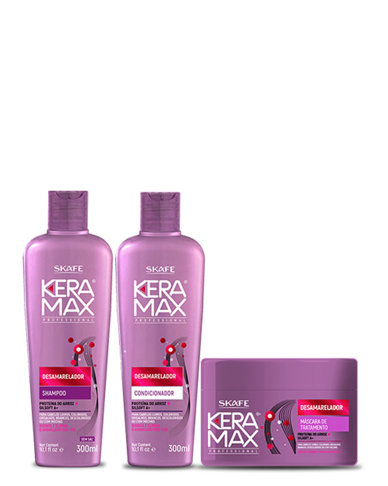 کیت ضد زردی مراقبتی- درمانی کرامکس Keramax Unyellowing Kit zolfom زلفوم آموزش و فروش تخصصی مراقبت از مو و پوست