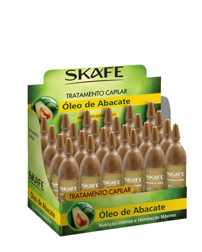 SKAFE AVACADO OIL AMPOULE آمپول درمانی هیدرولیز یونیزه روغن آوکادوو zolfom زلفوم آموزش و فروش تخصصی مراقبت از مو و پوست