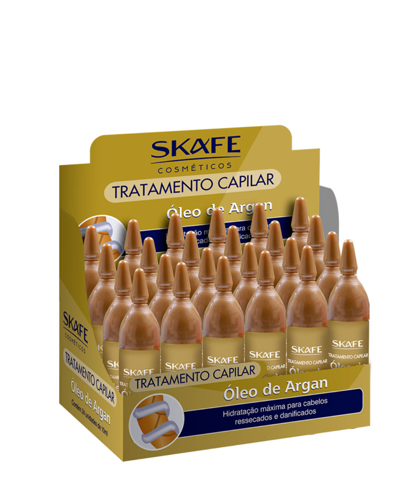 SKAFE HAIR TRATMENT ARGAN OIL AMPOULE آمپول درمانی یونیزه هیدرولیز روغن آرگان zolfom زلفوم آموزش و فروش تخصصی مراقبت از مو و پوست