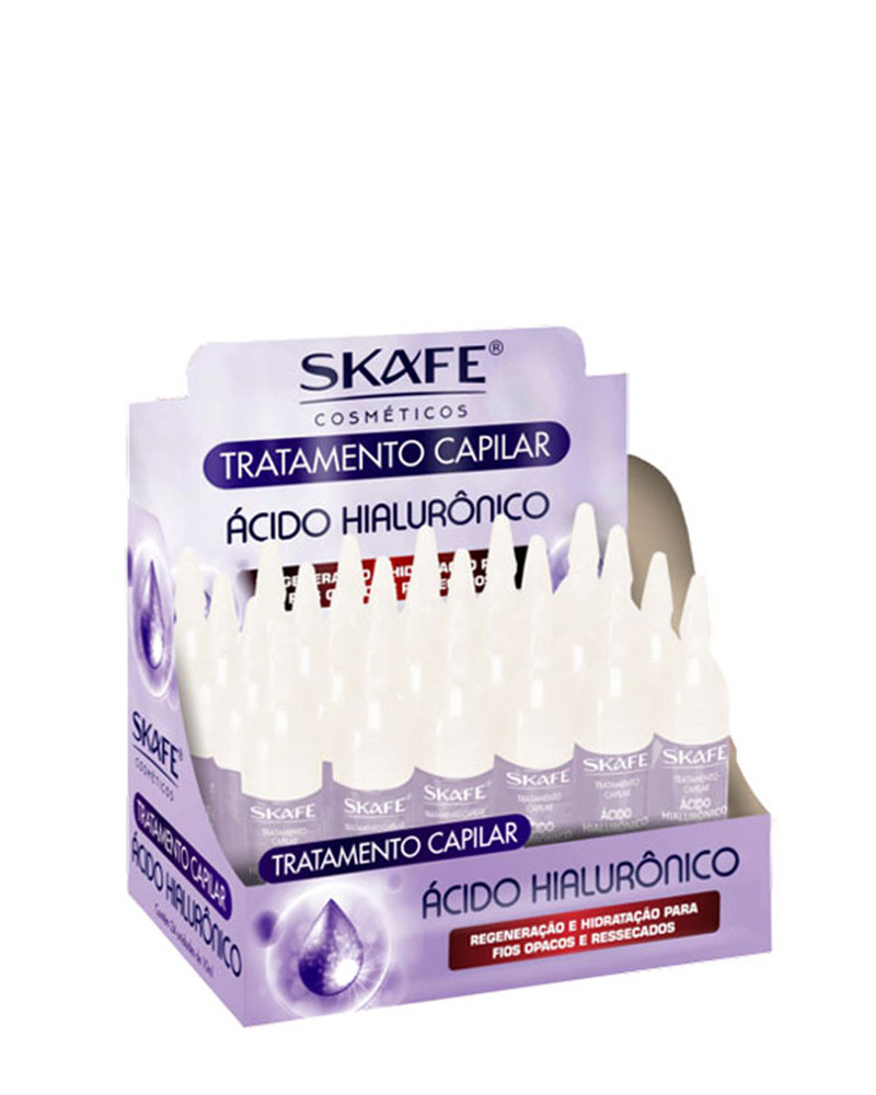 آمپول درمانی یونیزه هیدرولیز هیالورونیک اسید SKAFE HYALURONIC ACID AMPOULE zolfom زلفوم آموزش و فروش تخصصی مراقبت از مو و پوست