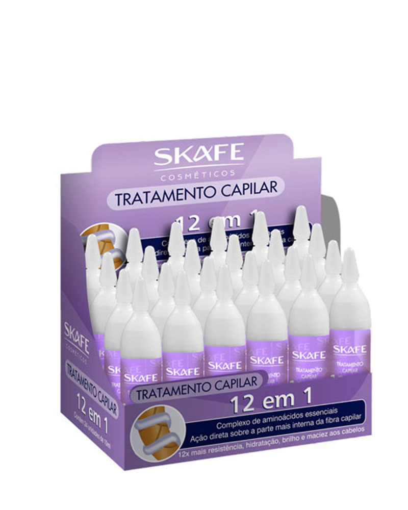 آمپول درمانی مویرگی فیبر 12 در 1 SKAFE 12 IN 1 AMPULE zolfom زلفوم آموزش و فروش تخصصی مراقبت از مو و پوست