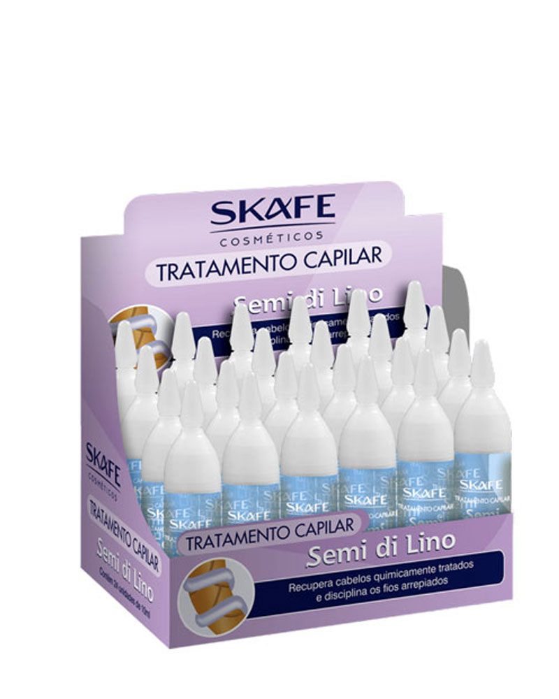 SKAFE SEMI DE LINO AMPULE آمپول درمانی یونیزه مویرگی فیبر سمی دی لینو zolfom زلفوم آموزش و فروش تخصصی مراقبت از مو و پوست