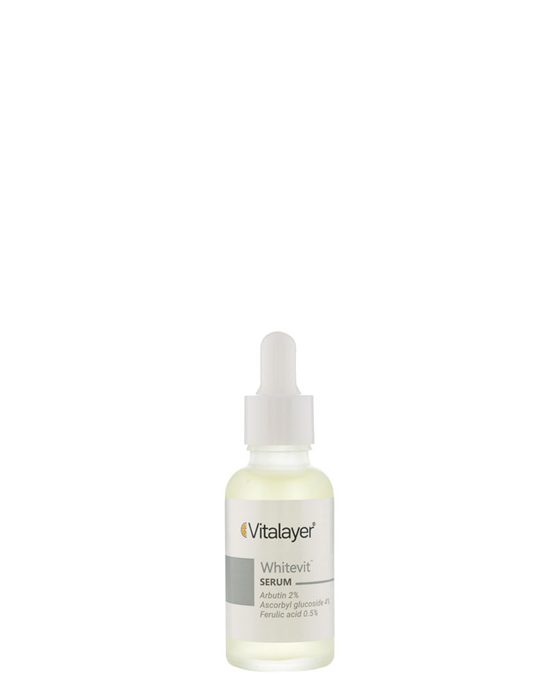 سرم ضد لک آربوتین حجم 30 میل ویتالیر Vitalayer Whitevit Serum 30 ml zolfom زلفوم آموزش و فروش تخصصی مراقبت از مو و پوست